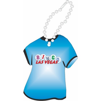 Las Vegas Bingo Promotional T-Shirt Key Chain w/ Black Back (4 Square Inch)