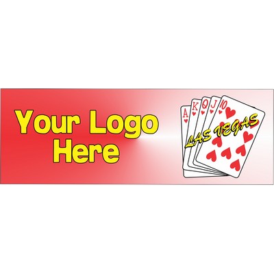 Hearts Royal Flush Panoramic Badge w/ Bar Pin (1 5/8"x4 5/8")