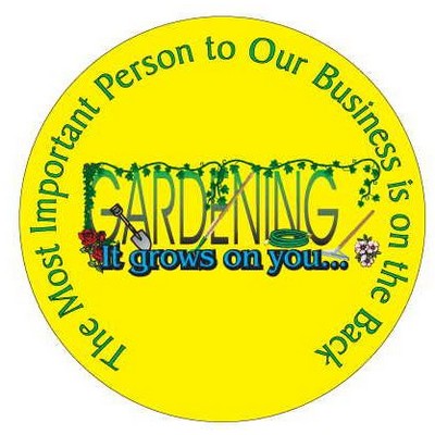 Gardener Slogan Photo Hand Mirror (2½" Diameter)