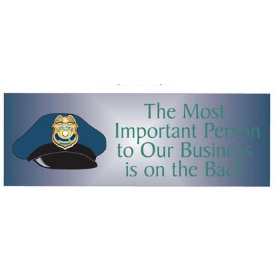 Police Cap Panoramic Photo Hand Mirror (1 5/8"x4 5/8")