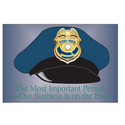 Police Cap Photo Hand Mirror (2"x3")