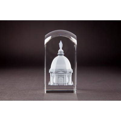 Crystal Dome Tower Award (5 1/8 x 2 1/2 x 2 1/2")
