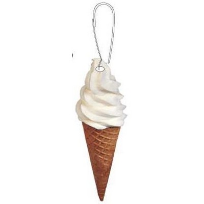 Ice Cream Cone Zipper Pull