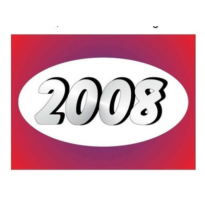 School Year Rectangle Badge w/ Bar Pin (2 1/2"x3 1/2")