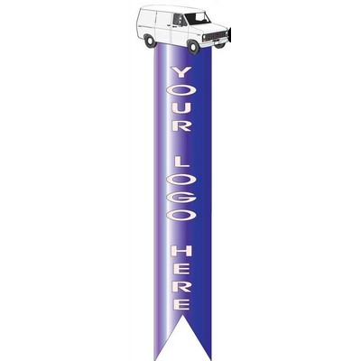 White Panel Van Bookmark w/ Black Back