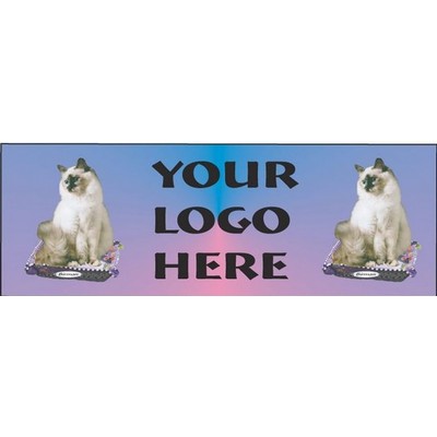 Birman Cat Panoramic Badge w/ Bar Pin (1 5/8"x4 5/8")