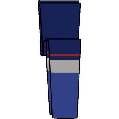 Vancouver Pro Series Navy Blue & Royal Blue Away Socks w/Gray & Red Stripes