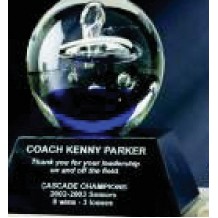 3.5" Galaxy Hand Blown Glass Award