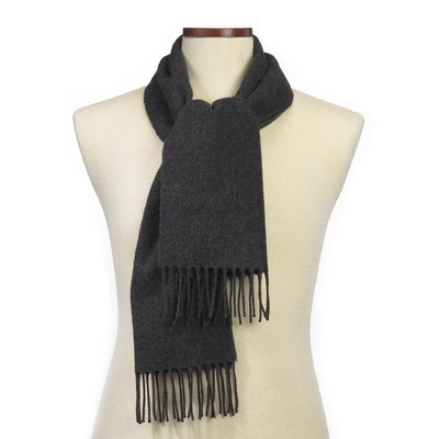 CLOSEOUT - Charcoal Grey Acrylic Scarf