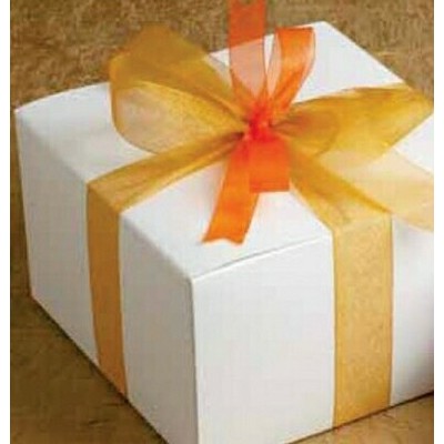 1 1/2" Sheer Sparkle Ribbon w/Gold Sparkle