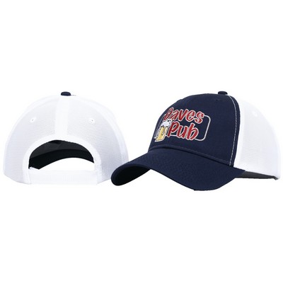 Cotton Twill Cap w/High Tech Mesh Back
