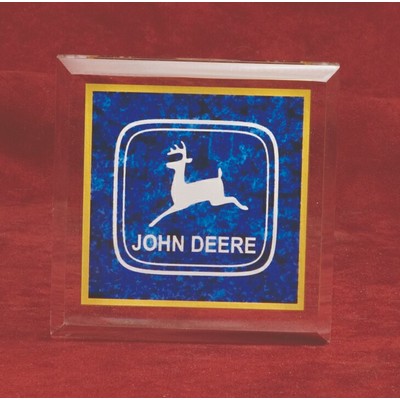 Square Acrylic Paperweight (3 3/4"x3 3/4"x3/4")