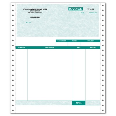 Parchment Service Invoices (3 Part)