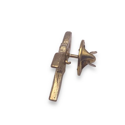 Pink Ribbon w/Rose Awareness Ribbon Lapel Pin