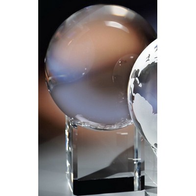 Crystal Globe & Base Award (4")