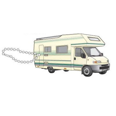 Recreational Vehicle 2 Promotional Key Chain w/ Black Back (10 Square Inch)