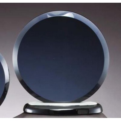 Large Smoked Glass Circle Award
