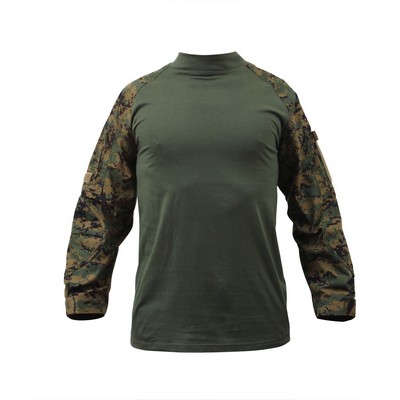 Woodland Digital Camouflage Combat Shirt (XS to XL)