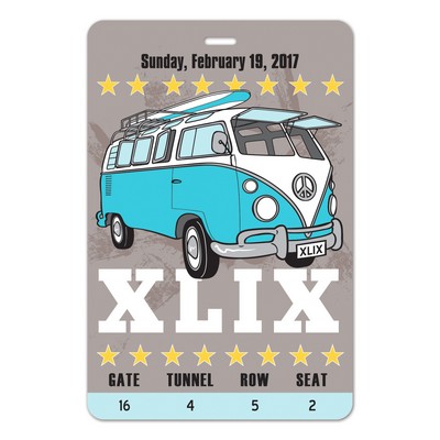 USA Made Laminated Event Tag (4"x6") Rectangle