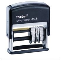 Trodat® Printy Dater Rectangle Self Inking Stamp (3/8" x 1"), Customizable