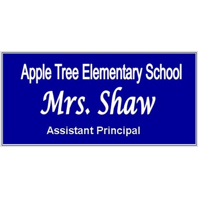 Name Badge - Laser Engraved - 1-1/2" x 3"