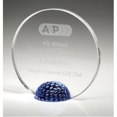 Small Optical Crystal Golf Halo Award