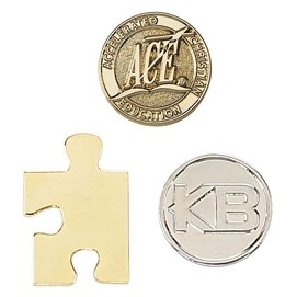 3/4" (0.75") Die Struck High Polish Lapel Pin