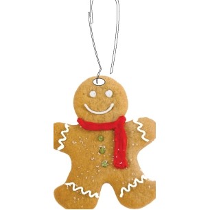 Gingerbread Man Zipper Pull