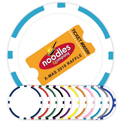 Sequential Numbered poker chips - 11.5 Gram (Full Color Laminated Decals)