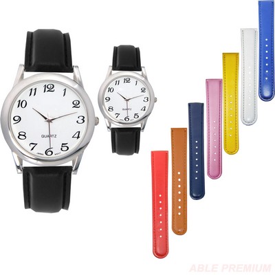 Men's & Ladies' (Unisex) Silver Case Watch