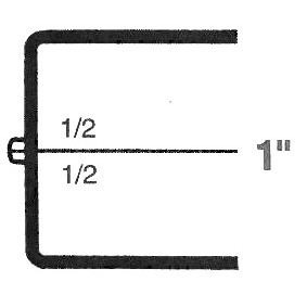 Rigid Clear Hinged Plastic Box (1 5/8"x1 5/8"x1")
