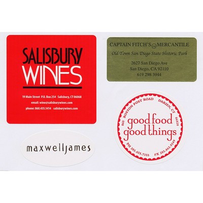 2.5" Square Label Ink Printed