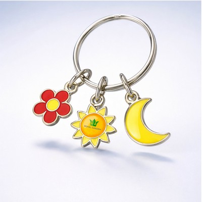 Charming Key Chain with 3 Custom Charms (Classic)