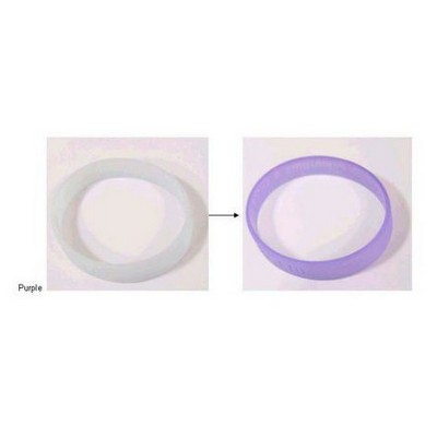 1/2" UV Color Changing Silicone Wristband