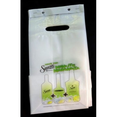 1.25 Mil Bag Header Pack w/Die Cut Handles (12"x15")