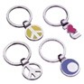 Stock Key Chain w/Peace Sign Solid Fob