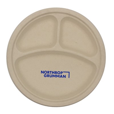 10" Eco-Friendly Compartment Paper Plate