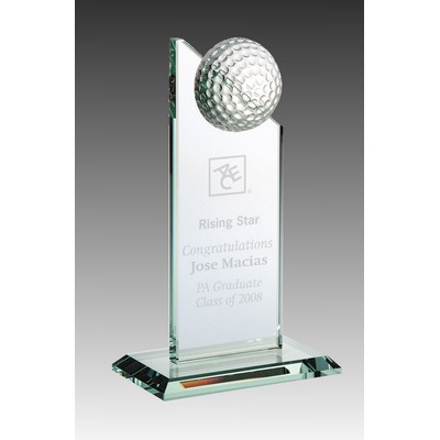 Golf Pinnacle Optic Crystal Award (5"x 6½")
