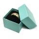 Deluxe Set Up Aqua Jewel Ring Box w/Foam Insert (1 5/8"x1 5/8"x1¼")