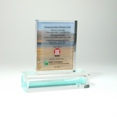 Lucite® Embedment and Entrapment Award (5" x 5 1/4" x 1 1/2")