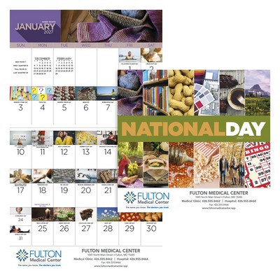 Good Value™ National Day - Stapled Calendar