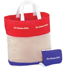 200 Denier Nylon Mesh Pocket Tote Bag