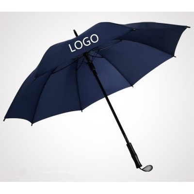 Auto Open Straight Umbrella 23" Golf Umbrella with 8 Ribs