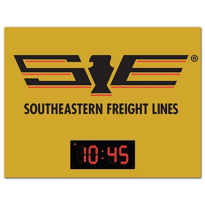 Digital Acrylic Clock 18" x 24"