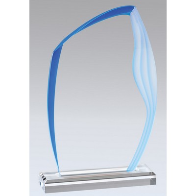 Acrylic Wave Edge Award, 9 3/4"H