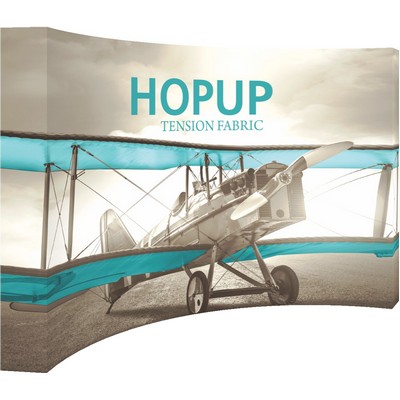Hopup™ 13' Full Height Curved Display & Fitted Graphic