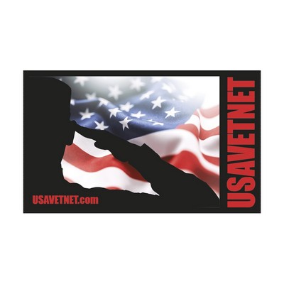 Rectangle Sticker | Square Corner | 3" x 5" | White Static | Static Back | Digital