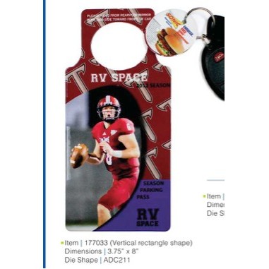 CombiPass - Laminated - w/Pop Out Key Card (3.75" X 8.0")