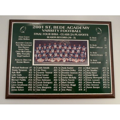 Economy Green Marble Plaque (10.5" x 13")