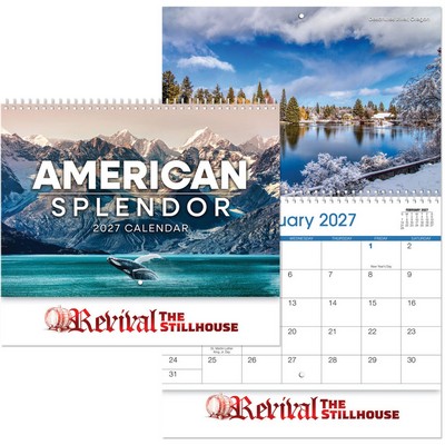 American Splendor Spiral Wall Calendar